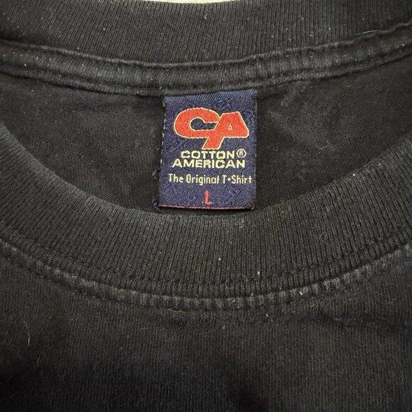 Nirvana T-shirt Mens Large Black Smiley Face Cotton Vintage 90s Cotton America - Picture 3 of 7